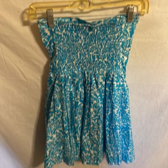 Lilly Pulitzer Girls / Teens Blue White Sea Life Motif Stretch Dress Size XS - Picture 8 of 12